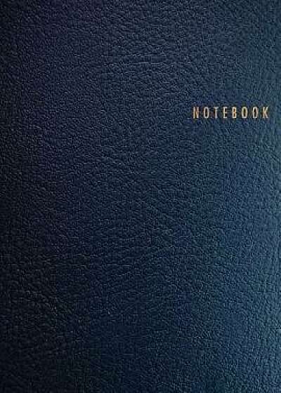 Coperta cărții Notebook: Classic Navy Leather Style Letter Size (8.5 X 11) - A4 Size 150 Legal College-Ruled Pages, Paperback/Paperlush Press de Paperlush Press