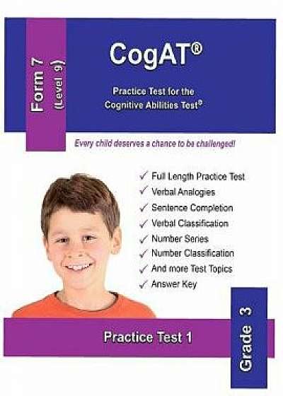 Cogat: Practice Test for the Cognitive Abilities Test: Form 7 Level 9, Paperback/Gifted and Talented Test Editors