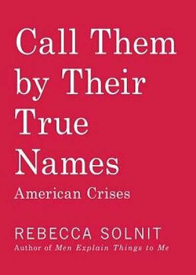 Call Them by Their True Names: American Crises (and Essays), Paperback/Rebecca Solnit