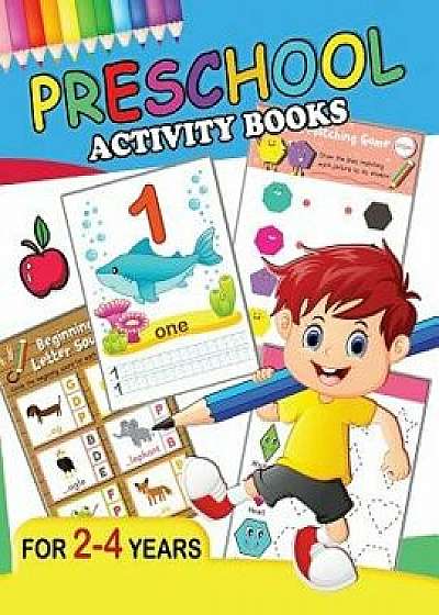 Preschool Activity Books: Fun Big Workbook for Toddler Age 2-4, Paperback/Origami Publishing