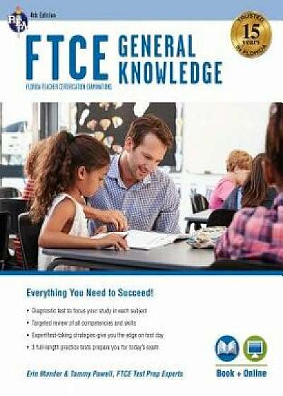 FTCE General Knowledge 4th Ed., Book + Online, Paperback/Erin Mander