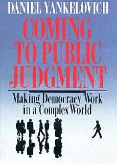 Coperta cărții Coming to Public Judgment: Making Democracy Work in a Complex World, Paperback/Daniel Yankelovich de Daniel Yankelovich