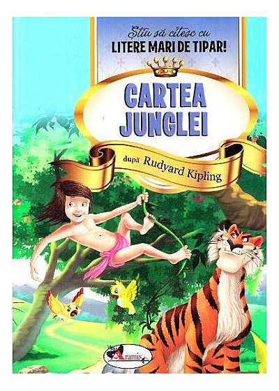 Cartea Junglei-Știu să citesc cu litere mari de tipar