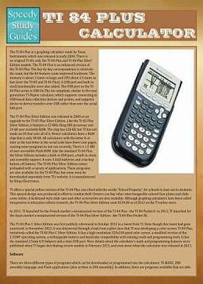 Ti-84 Plus Calculator, Paperback/Speedy Publishing LLC