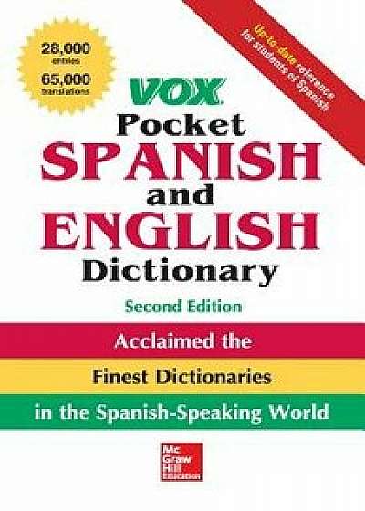 Vox Pocket Spanish and English Dictionary, 2nd Edition, Paperback/Vox