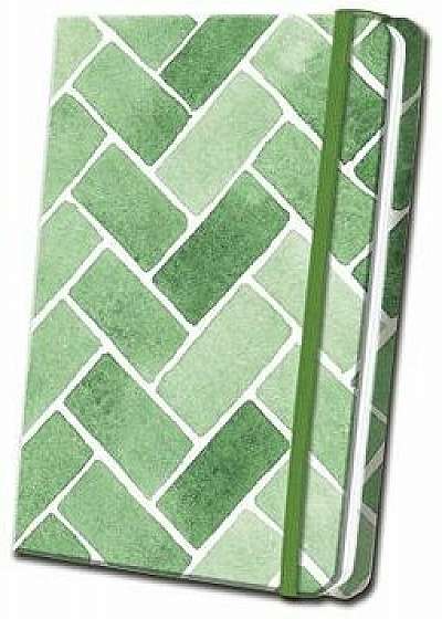 Green Tile Linen Journal, Hardcover/Editors of Thunder Bay Press