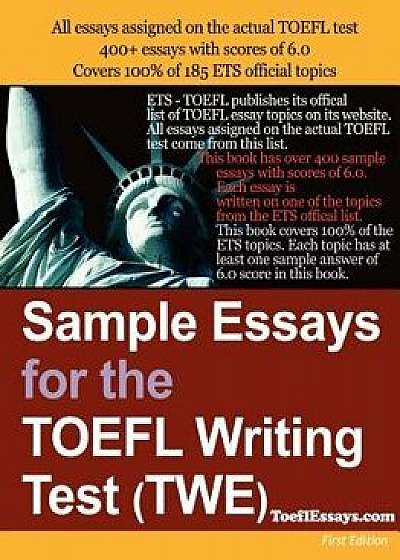 Sample Essays for the TOEFL Writing Test (Twe), Paperback/Anonymous