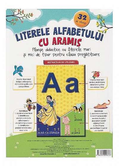 Literele alfabetului cu Aramis (32 de planșe)