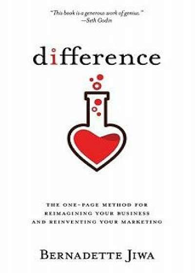 Difference: The One-Page Method for Reimagining Your Business and Reinventing Your Marketing, Paperback/Bernadette Jiwa