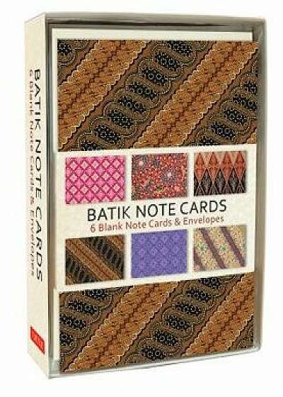 Batik Note Cards: 6 Blank Note Cards & Envelopes (4 X 6 Inch Cards in a Box)/Tuttle Editors