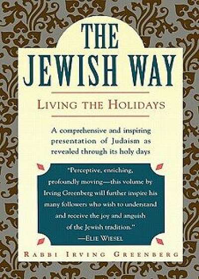 The Jewish Way: Living the Holidays, Paperback/Irving Greenberg