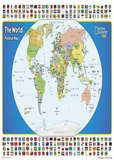 National Geographic: The World for Kids in Gift Box Wall Map (36 X 24 Inches)/National Geographic Maps - Reference