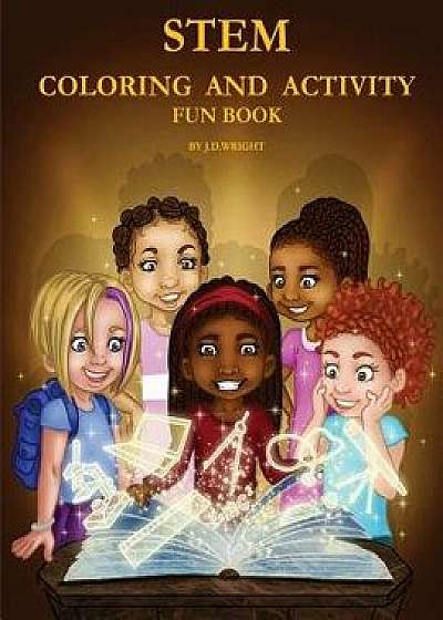 Coperta cărții Stem Coloring and Activity Fun Book, Paperback/J. D. Wright