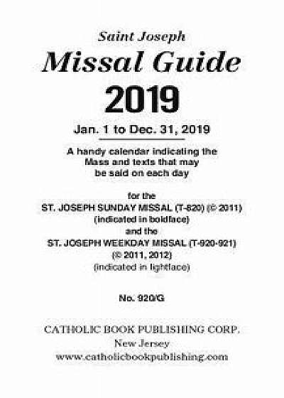 Saint Joseph Missal Guide 2019: Jan. 1 to Dec. 31, 2019, Paperback/Catholic Book Publishing