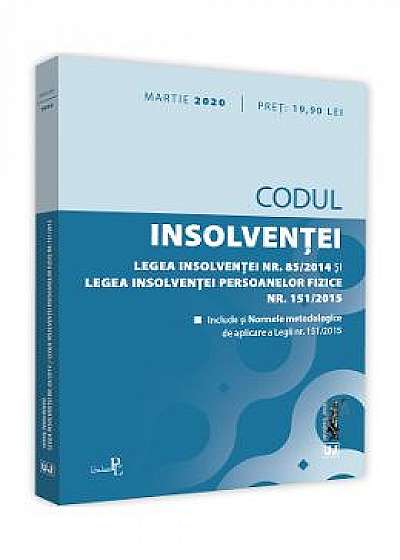 Codul insolventei. Martie 2020