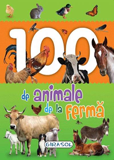 Coperta cărții 100 de animale de la ferma