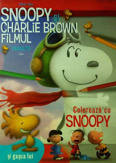 Snoopy și Charlie Brown. Colorează cu Snoopy