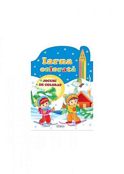 Coperta cărții Iarna colorată, 3-5 ani. Jocuri de colorat