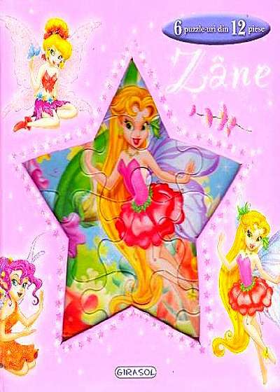Coperta cărții Carte cu puzzle. Zâne (6 puzzle-uri din 12 piese)