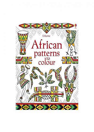 Coperta cărții African Patterns to Colour