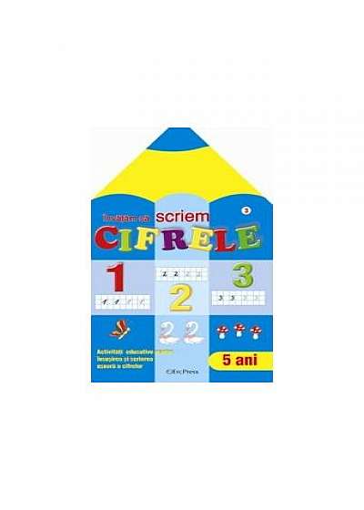 Coperta cărții 1,2,3 Învățăm să scriem cifrele