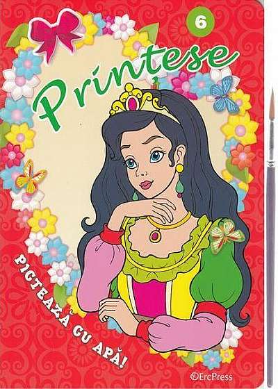 Coperta cărții Prințese Nr. 6. Pictează cu apă