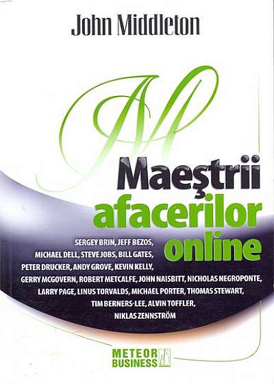 Coperta cărții Maeştrii afacerilor online