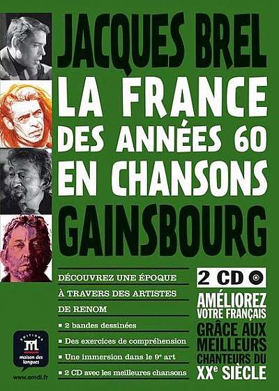 La France des années 60 en chansons - Bande dessinée + activités + 2 CD