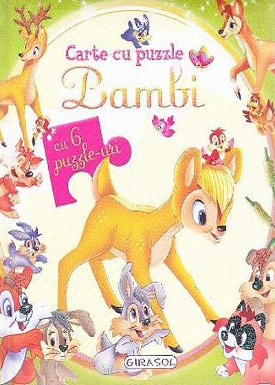 Carte cu puzzle. Bambi