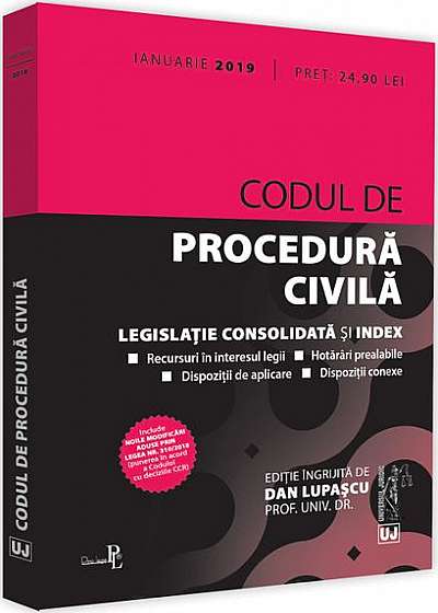 Codul de procedură civilă (ianuarie 2019)
