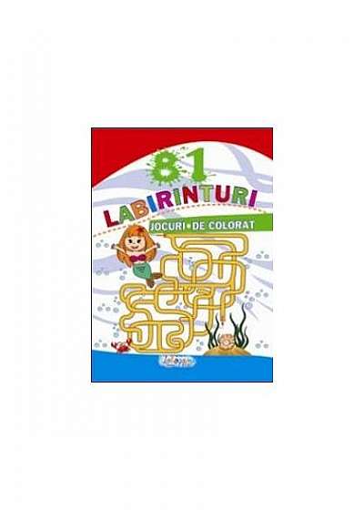Coperta cărții 81 labirinturi. Jocuri de colorat