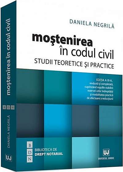 Moștenirea în Codul civil. Studii teoretice și practice