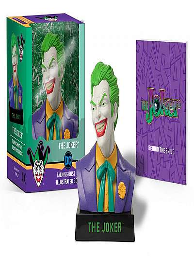 Joker Talking Bust and Illustrated Book