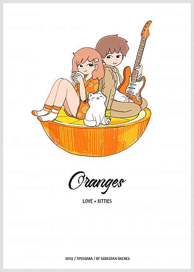 Oranges. Love+Kitties