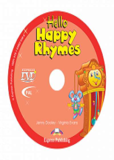 Curs limba engleza Hello Happy Rhymes DVD, Virginia Evans