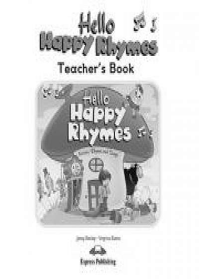 Curs limba engleza Hello Happy Rhymes Manualul profesorului, Virginia Evans