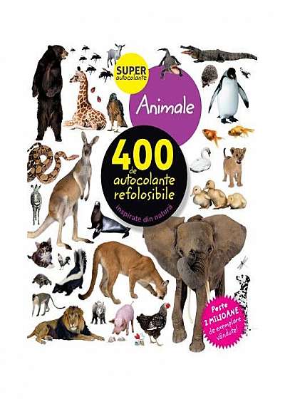 Animale. 400 de autocolante refolosibile