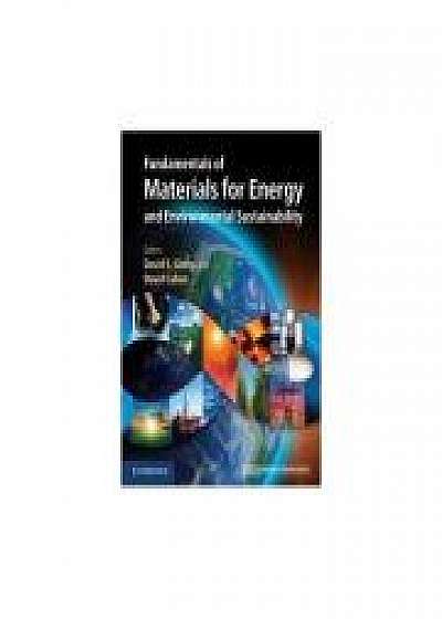 Coperta cărții Fundamentals of Materials for Energy and Environmental Sustainability, David Cahen