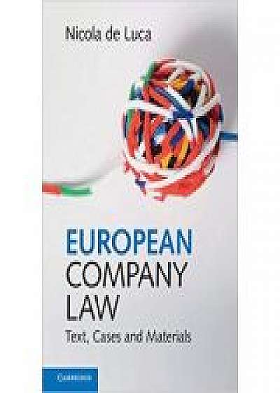 European Company Law: Text, Cases and Materials