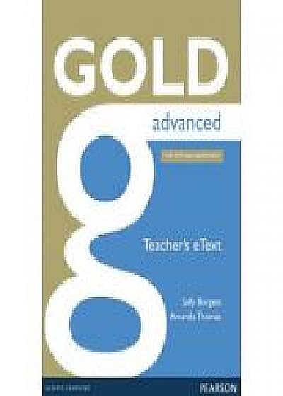 Gold Advanced Teacher's eText - Sally Burgess, Amanda Thomas