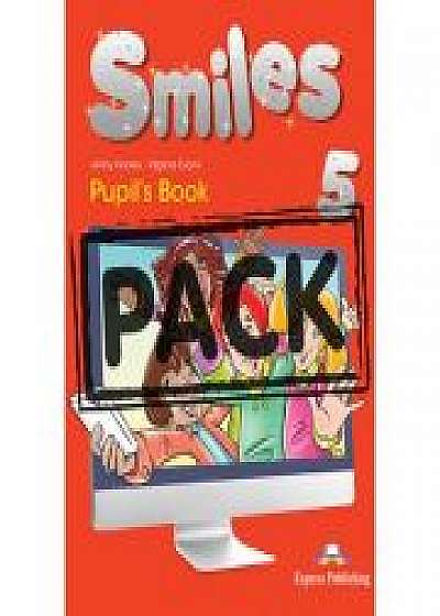 Curs limba engleza Smiles 5 Manual cu iebook, Virginia Evans
