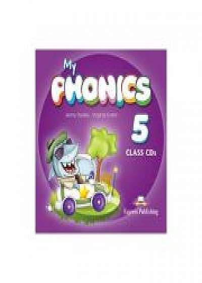 Coperta cărții Curs limba engleza My Phonics 5 Set 2 Audio-CD, Virginia Evans