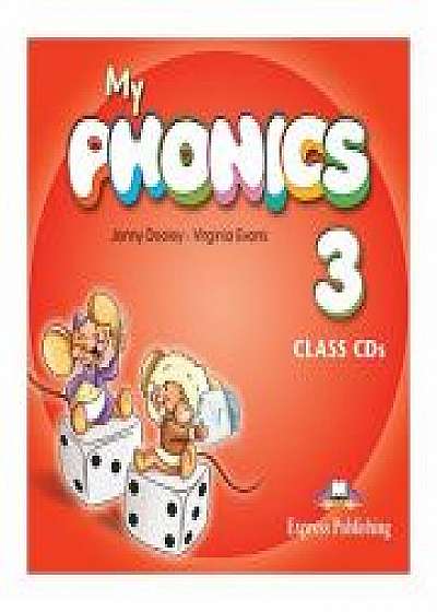 Coperta cărții Curs Limba Engleza My Phonics 3 audio Set 2 CD, Virginia Evans