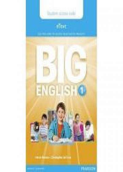 Coperta cărții Big English 1 Pupil's eText access code (standalone)