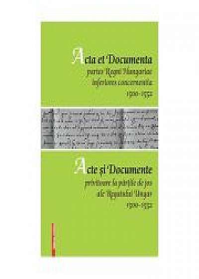 Acta et documenta partes Regni Hungariae inferiores concernentia 1500 - 1552