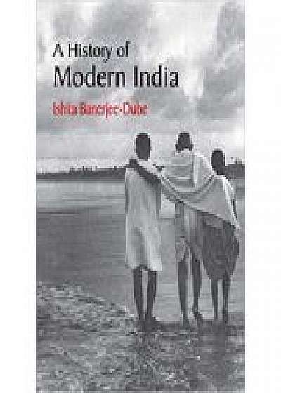Coperta cărții A History of Modern India