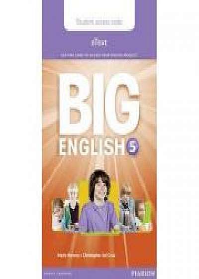 Coperta cărții Big English 5 Pupil's eText Access Code (standalone)