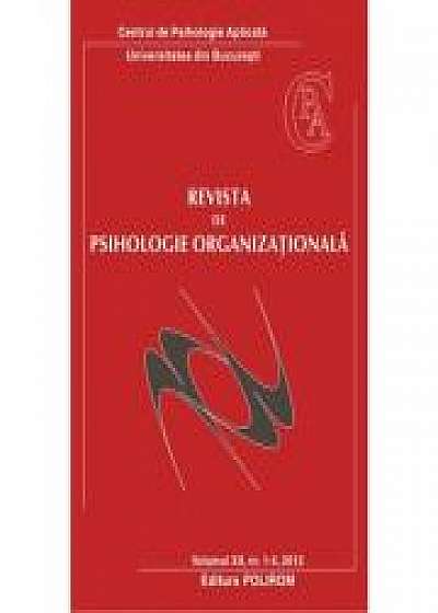 Revista de psihologie organizationala, vol. XII, nr. 1-4/2012