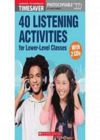 Coperta cărții 40 Listening Activities for Lower-Level Classes