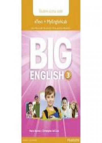 Coperta cărții Big English 3 Pupil's eText and MEL Access Code